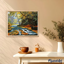 Carica l'immagine nel visualizzatore di Gallery, Dipingere con i numeri - Ruscello Cristallino Nella Foresta
