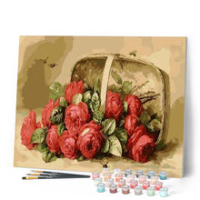 Carica l'immagine nel visualizzatore di Gallery, Dipingere con i numeri - Cesto Di Rose Figured'Art