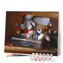 Carica l'immagine nel visualizzatore di Gallery, Dipingere con i numeri - Orsi Di Peluche Figured'Art