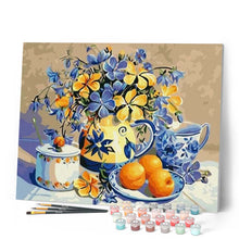 Carica l'immagine nel visualizzatore di Gallery, Dipingere con i numeri - Fiori E Arancio Figured'Art
