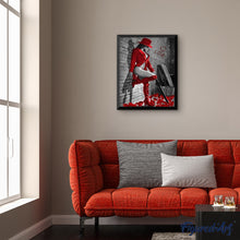 Carica l'immagine nel visualizzatore di Gallery, Dipingere con i numeri - Donna Con Stivali In Pelle Rossa