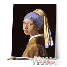 Carica l'immagine nel visualizzatore di Gallery, Dipingere con i numeri - Veermer Ragazza Con La Perla Figured'Art