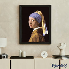 Carica l'immagine nel visualizzatore di Gallery, Dipingere con i numeri - Veermer Ragazza Con La Perla