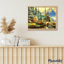Carica l'immagine nel visualizzatore di Gallery, Dipingere con i numeri - Vecchia Casa Vicino Alla Montagna