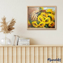 Carica l'immagine nel visualizzatore di Gallery, Dipingere con i numeri - Cesto Di Girasoli