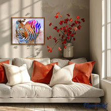 Carica l'immagine nel visualizzatore di Gallery, Dipingere con i numeri - Zebra Arcobaleno
