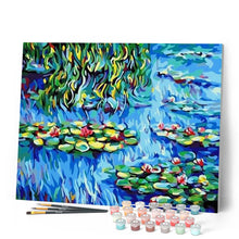 Carica l'immagine nel visualizzatore di Gallery, Dipingere con i numeri - Gigli Nell'Acqua Figured'Art