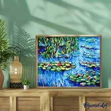 Carica l'immagine nel visualizzatore di Gallery, Dipingere con i numeri - Gigli Nell'Acqua