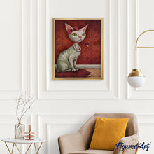Carica l'immagine nel visualizzatore di Gallery, Dipingere con i numeri - Gatto Con La Collana E Portasigarette