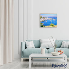 Carica l'immagine nel visualizzatore di Gallery, Dipingere con i numeri - Vista Di Un Porticciolo Greco