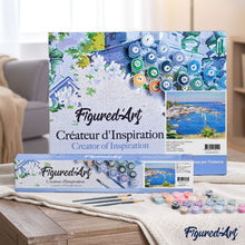 Carica l'immagine nel visualizzatore di Gallery, Dipingere con i numeri - Vista Di Un Porticciolo Greco