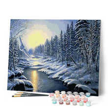 Carica l'immagine nel visualizzatore di Gallery, Dipingere con i numeri - Bosco Innevato Figured'Art