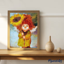 Carica l'immagine nel visualizzatore di Gallery, Dipingere con i numeri - Ragazza Girasole
