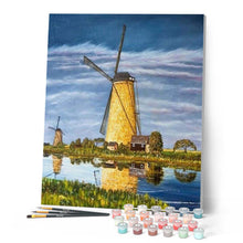 Carica l'immagine nel visualizzatore di Gallery, Dipingere con i numeri - Fiume E Mulino Figured'Art