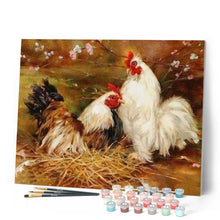 Carica l'immagine nel visualizzatore di Gallery, Dipingere con i numeri - Gallina e gallo Figured'Art