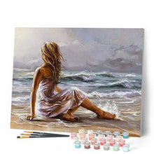Carica l'immagine nel visualizzatore di Gallery, Dipingere con i numeri - Ragazza Sulla Spiaggia Figured'Art