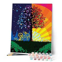 Carica l'immagine nel visualizzatore di Gallery, Dipingere con i numeri - Albero Giorno E Notte Figured'Art