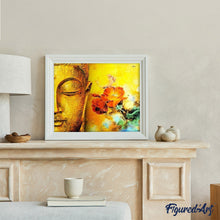 Carica l'immagine nel visualizzatore di Gallery, Dipingere con i numeri - Volto Di Buddha E Fiori