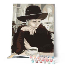 Carica l'immagine nel visualizzatore di Gallery, Dipingere con i numeri - Donne Eleganti E Tazza Da Caffè Figured'Art