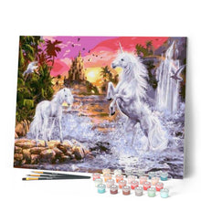 Carica l'immagine nel visualizzatore di Gallery, Dipingere con i numeri - Unicorno Nell'Acqua Figured'Art