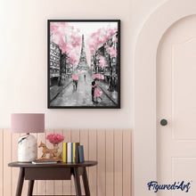 Carica l'immagine nel visualizzatore di Gallery, Dipingere con i numeri - Torre Eiffel E Tocco Rosa