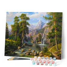 Carica l'immagine nel visualizzatore di Gallery, Dipingere con i numeri - Cascate Nella Foresta Figured'Art