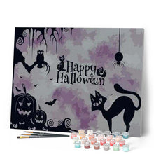 Carica l'immagine nel visualizzatore di Gallery, Dipingere con i numeri - Halloween E Pipistrelli Figured'Art
