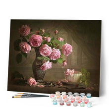 Carica l'immagine nel visualizzatore di Gallery, Dipingere con i numeri - Fiori Retrò Figured'Art