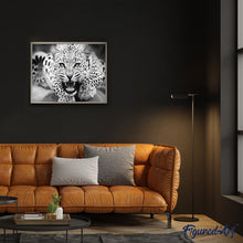 Carica l'immagine nel visualizzatore di Gallery, Dipingere con i numeri - Leopardo In Bianco E Nero