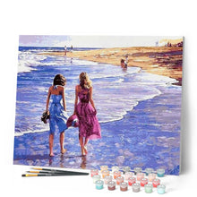 Carica l'immagine nel visualizzatore di Gallery, Dipingere con i numeri - Passeggiata Sulla Spiaggia Figured'Art