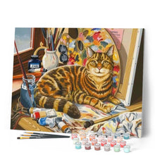 Carica l'immagine nel visualizzatore di Gallery, Dipingere con i numeri - Il Gatto Dipinto Figured'Art
