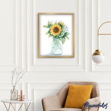 Carica l'immagine nel visualizzatore di Gallery, Dipingere con i numeri - Bottiglia Di Girasoli