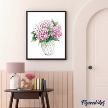 Carica l'immagine nel visualizzatore di Gallery, Dipingere con i numeri - Vaso E Fiori
