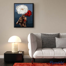 Carica l'immagine nel visualizzatore di Gallery, Dipingere con i numeri - Donna e fiori