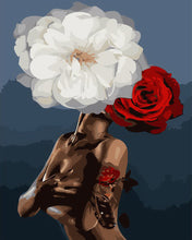 Carica l'immagine nel visualizzatore di Gallery, Dipingere con i numeri - Donna e fiori
