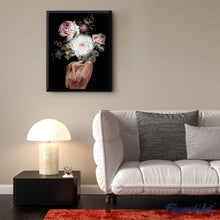 Carica l'immagine nel visualizzatore di Gallery, Dipingere con i numeri - Donna e volto di fiori
