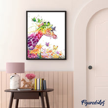 Carica l'immagine nel visualizzatore di Gallery, Dipingere con i numeri - Giraffa Moderna E Colorata