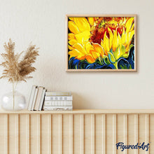 Carica l'immagine nel visualizzatore di Gallery, Dipingere con i numeri - Girasoli Gialli