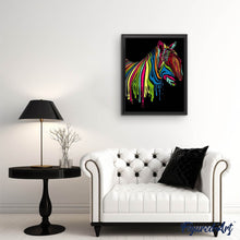 Carica l'immagine nel visualizzatore di Gallery, Dipingere con i numeri - Disegno Di Zebra Colorata