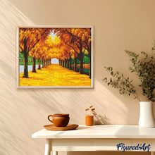 Carica l'immagine nel visualizzatore di Gallery, Dipingere con i numeri - Alberi E Sole