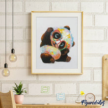 Carica l'immagine nel visualizzatore di Gallery, Dipingere con i numeri - Panda Con Gli Occhiali