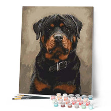 Carica l'immagine nel visualizzatore di Gallery, Dipingere con i numeri - Cane Nero Figured'Art