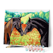 Carica l'immagine nel visualizzatore di Gallery, Dipingere con i numeri - Due Cavalli Figured'Art
