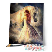 Carica l'immagine nel visualizzatore di Gallery, Dipingere con i numeri - Ragazza E Cavallo Figured'Art