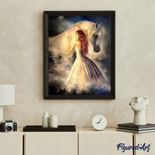 Carica l'immagine nel visualizzatore di Gallery, Dipingere con i numeri - Ragazza E Cavallo