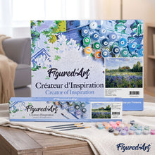 Carica l'immagine nel visualizzatore di Gallery, Dipingere con i numeri - Campo Di Campagna E Fiori Blu