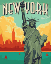 Carica l'immagine nel visualizzatore di Gallery, Dipingere con i numeri - Poster di viaggio a New York City
