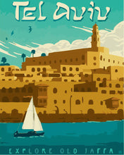 Carica l'immagine nel visualizzatore di Gallery, Dipingere con i numeri - Poster di viaggio a Tel Aviv