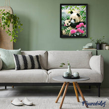 Carica l'immagine nel visualizzatore di Gallery, Dipingere con i numeri - Panda Giganti
