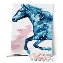 Carica l'immagine nel visualizzatore di Gallery, Dipingere con i numeri - Cavallo Blu Figured'Art